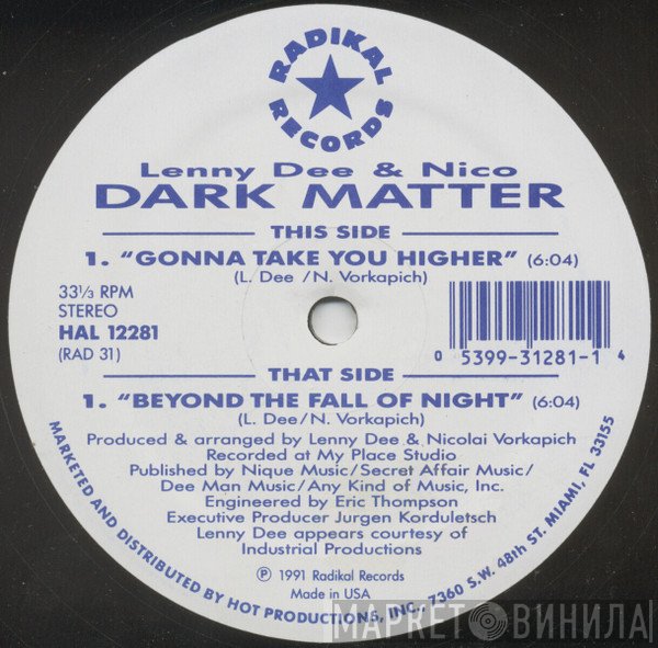 Lenny Dee, Nico - Dark Matter