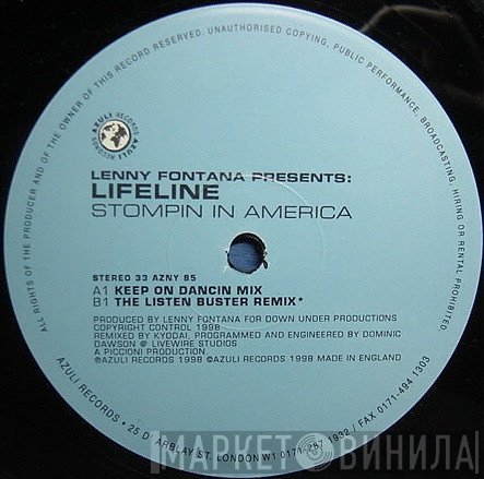 Lenny Fontana, Lifeline - Stompin In America (Original / Kyodai Remixes)