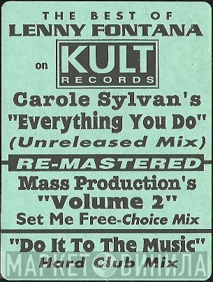 Lenny Fontana - The Best Of Lenny Fontana on Kult Records E.P.