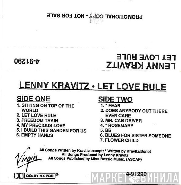Lenny Kravitz  - Let Love Rule