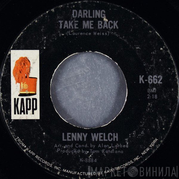 Lenny Welch - Darling Take Me Back