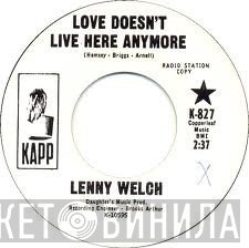 Lenny Welch - Love Doesn't Live Here Anymore / Let's Start All Over Again