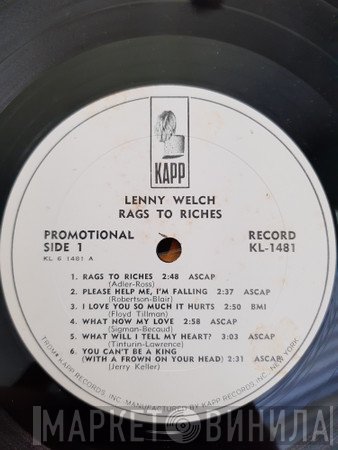 Lenny Welch  - Rags To Riches