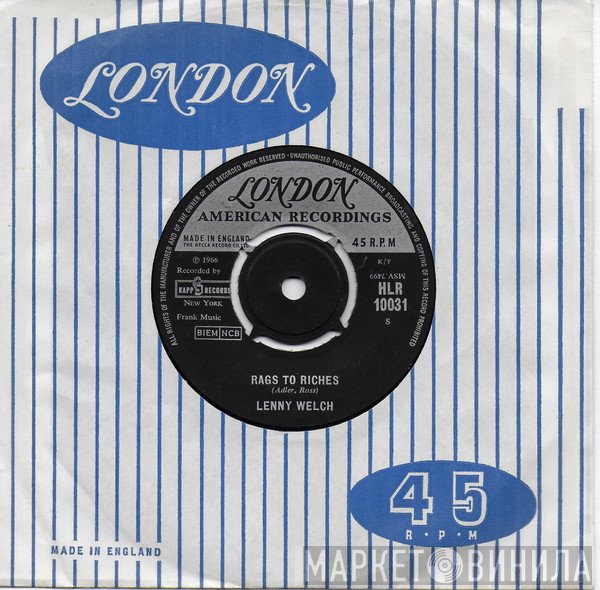 Lenny Welch  - Rags To Riches