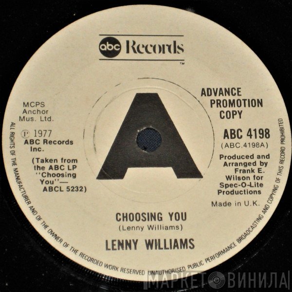 Lenny Williams  - Choosing You
