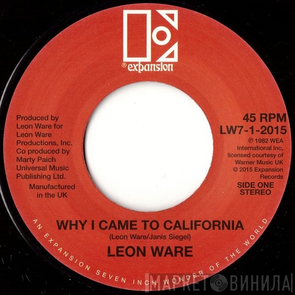 Leon Ware - Why I Came To California / Rockin' You Eternally