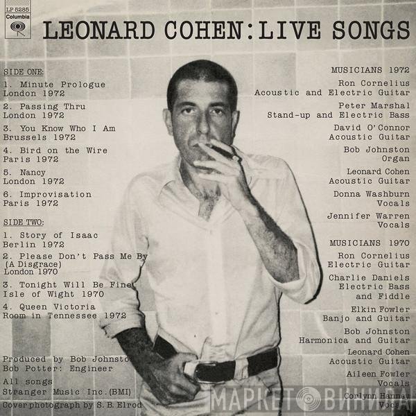 Leonard Cohen  - Live Songs