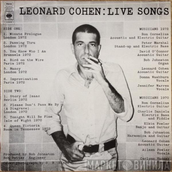 Leonard Cohen - Live Songs