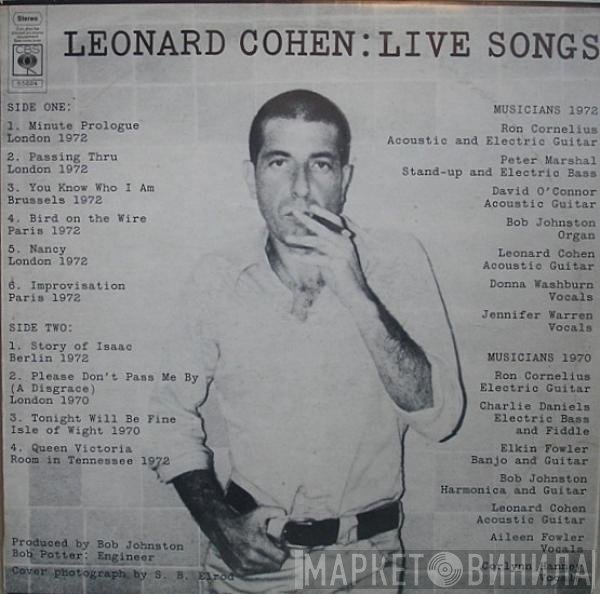 Leonard Cohen  - Live Songs