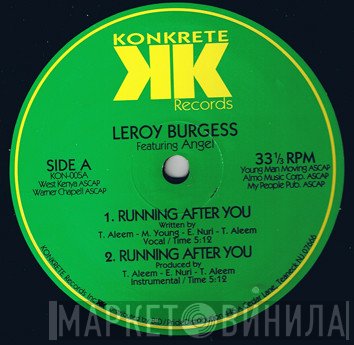 Leroy Burgess, Angel  - Running After You