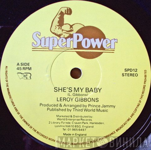 Leroy Gibbons - She's My Baby / Magic Moment