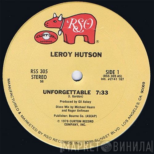Leroy Hutson  - Unforgettable