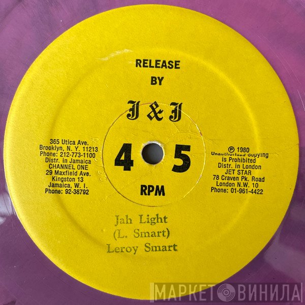 Leroy Smart - Jah Light / Be Conscious