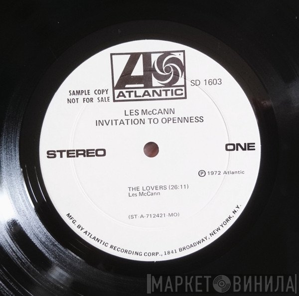 Les McCann  - Invitation To Openness