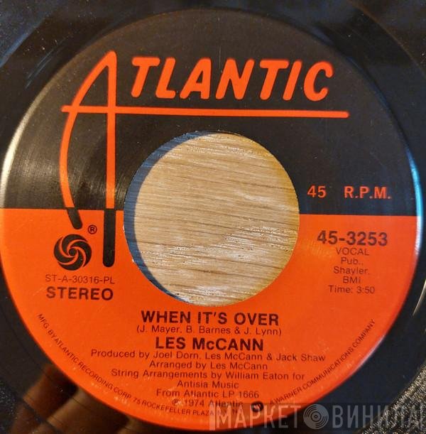 Les McCann - When It's Over / Someday We'll Meet Again