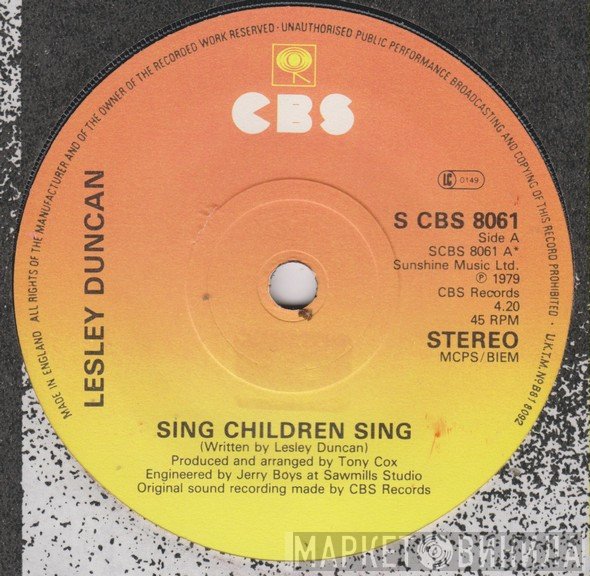 Lesley Duncan - Sing Children Sing
