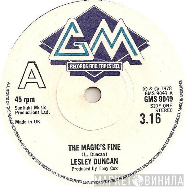 Lesley Duncan - The Magic's Fine