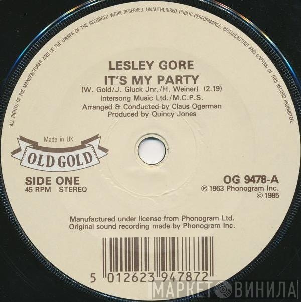 Lesley Gore - It's My Party / Maybe I Know