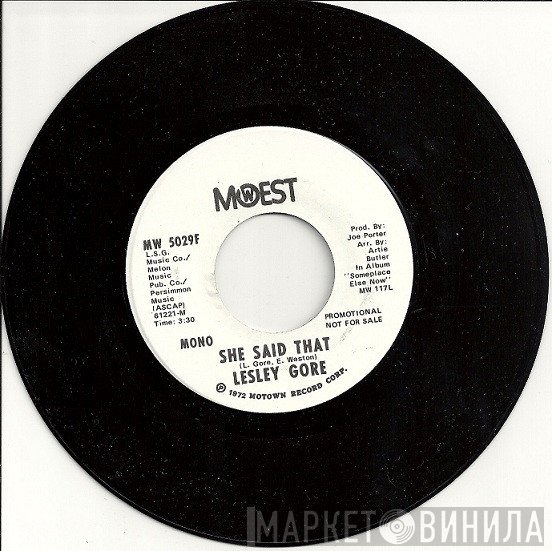 Lesley Gore - She Said That