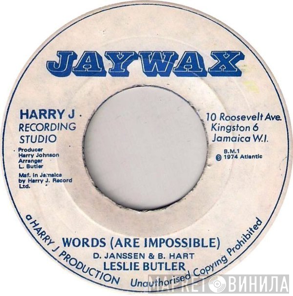 Leslie Butler - Words  ( Are Impossible )