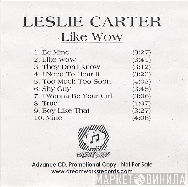 Leslie Carter   - Like Wow