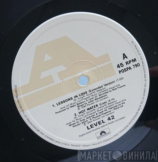 Level 42 - Lessons In Love (Extended Version)