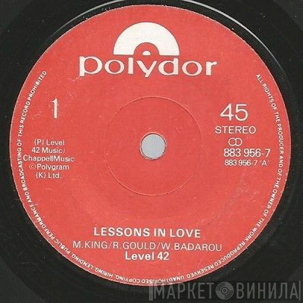 Level 42  - Lessons In Love
