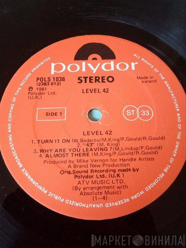 Level 42  - Level 42