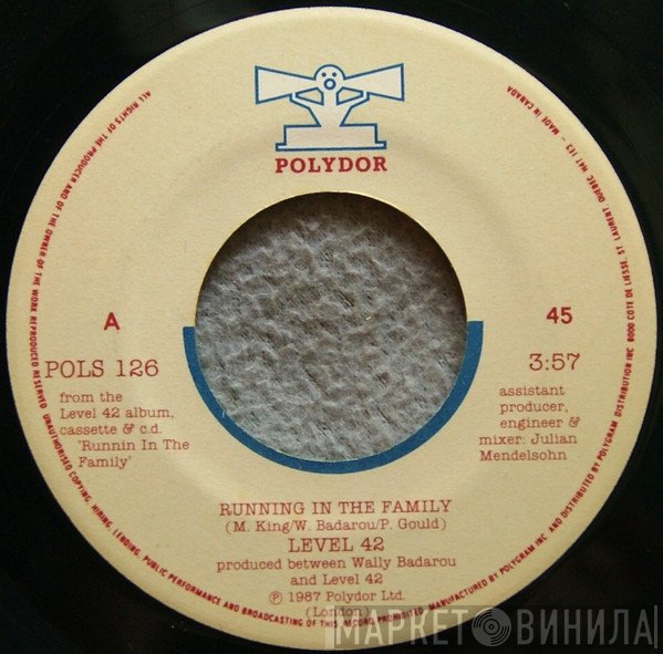 Level 42  - Running In The Family