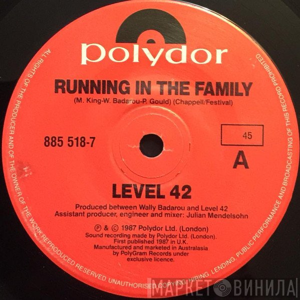 Level 42  - Running In The Family