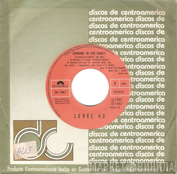Level 42  - Running In The Family