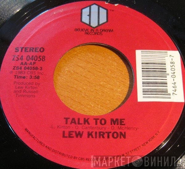 Lew Kirton - Talk To Me