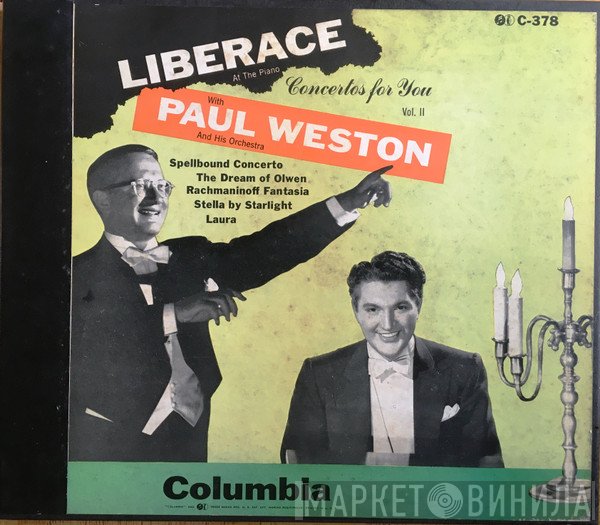 Liberace With Paul Weston And His Orchestra  - Concertos For You - Vol. II