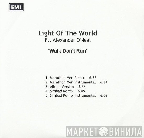 Light Of The World, Alexander O'Neal - Walk Don't Run
