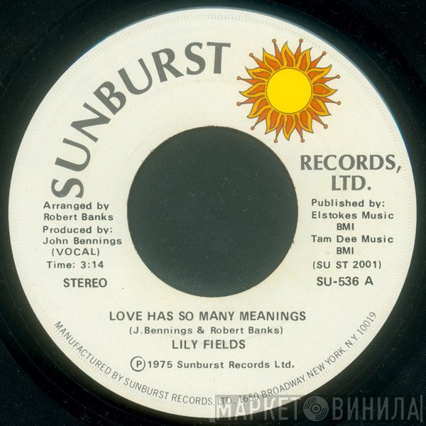 Lily Fields - Love Has So Many Meanings