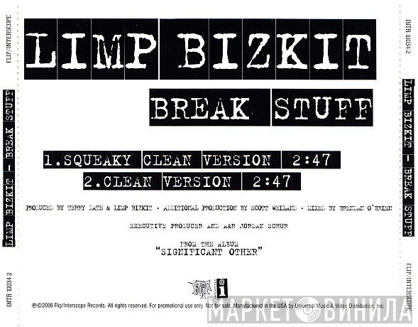 Limp Bizkit  - Break Stuff