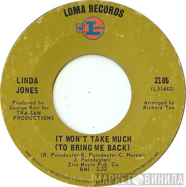 Linda Jones - It Won't Take Much (To Bring Me Back) / I Who Have Nothing