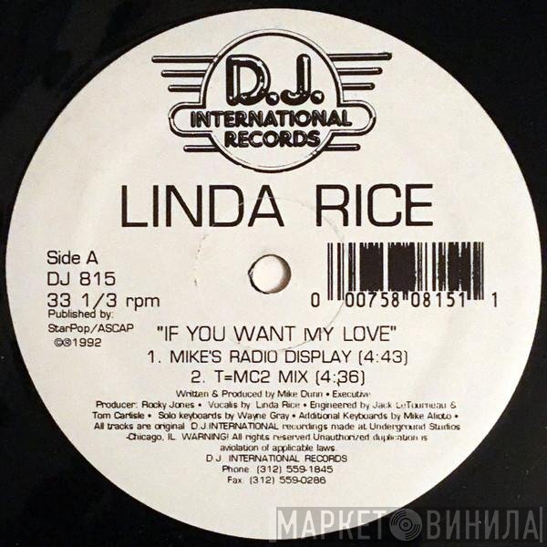 Linda Rice - If You Want My Love