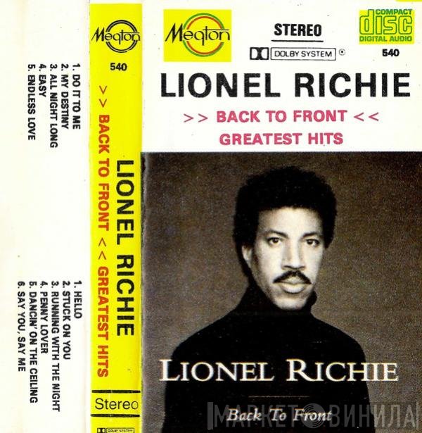 Lionel Richie  - Back To Front