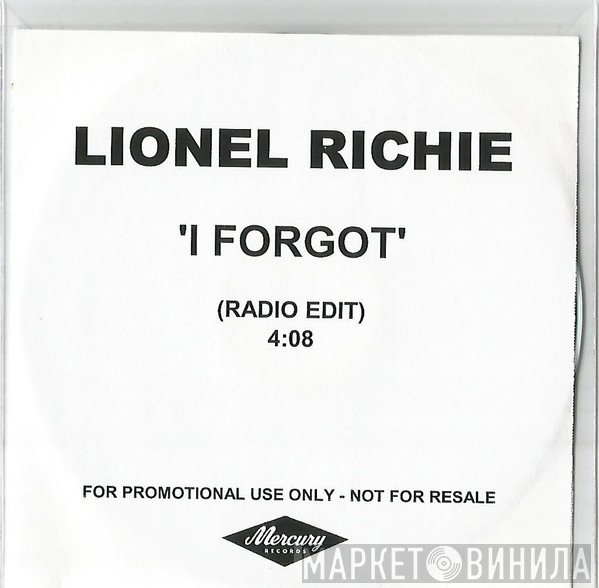 Lionel Richie - I Forgot
