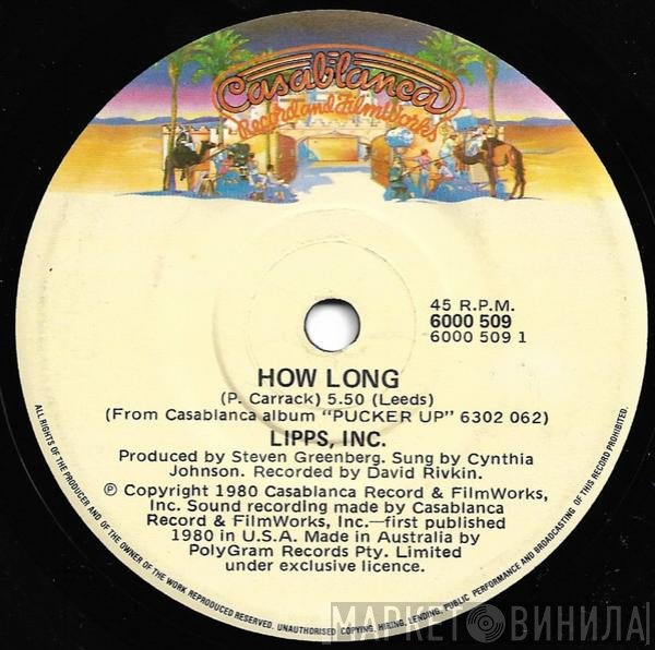 Lipps, Inc.  - How Long