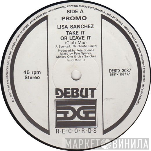 Lisa Sanchez - Take It Or Leave It