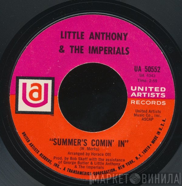 Little Anthony & The Imperials - Out Of Sight, Out Of Mind / Summer's Comin' In
