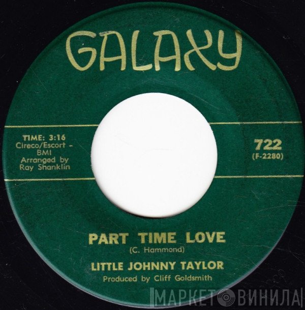 Little Johnny Taylor  - Part Time Love
