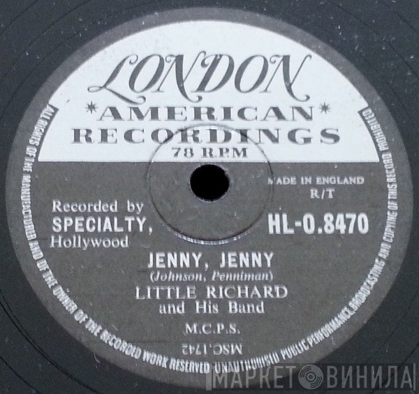 Little Richard And His Band - Jenny, Jenny / Miss Ann