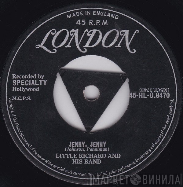 Little Richard And His Band - Jenny, Jenny / Miss Ann