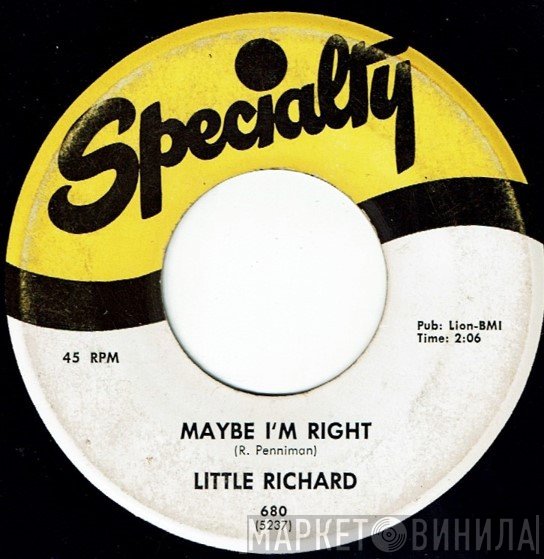 Little Richard - Maybe I'm Right / Whole Lotta Shakin'