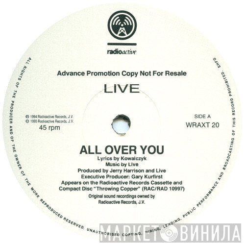 Live  - All Over You