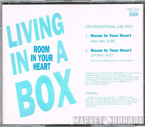 Living In A Box  - Room In Your Heart