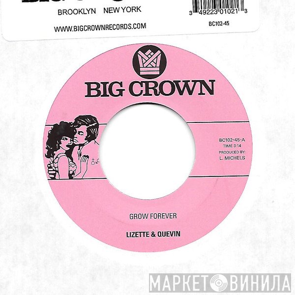 Lizette & Quevin - Grow Forever / Now It’s Your Turn To Sing